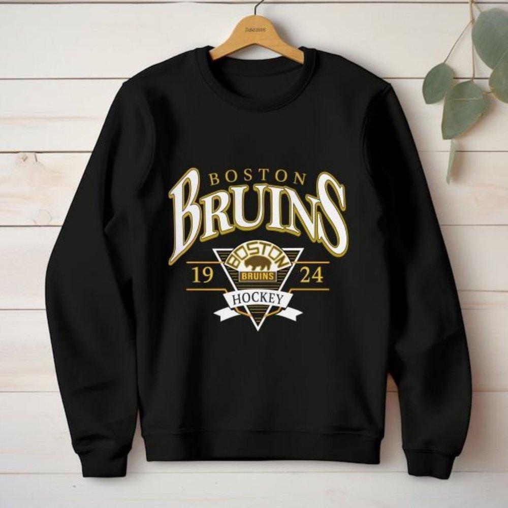 1924 Boston Bruins Ice Hockey Sweatshirt, College Hockey Sweater